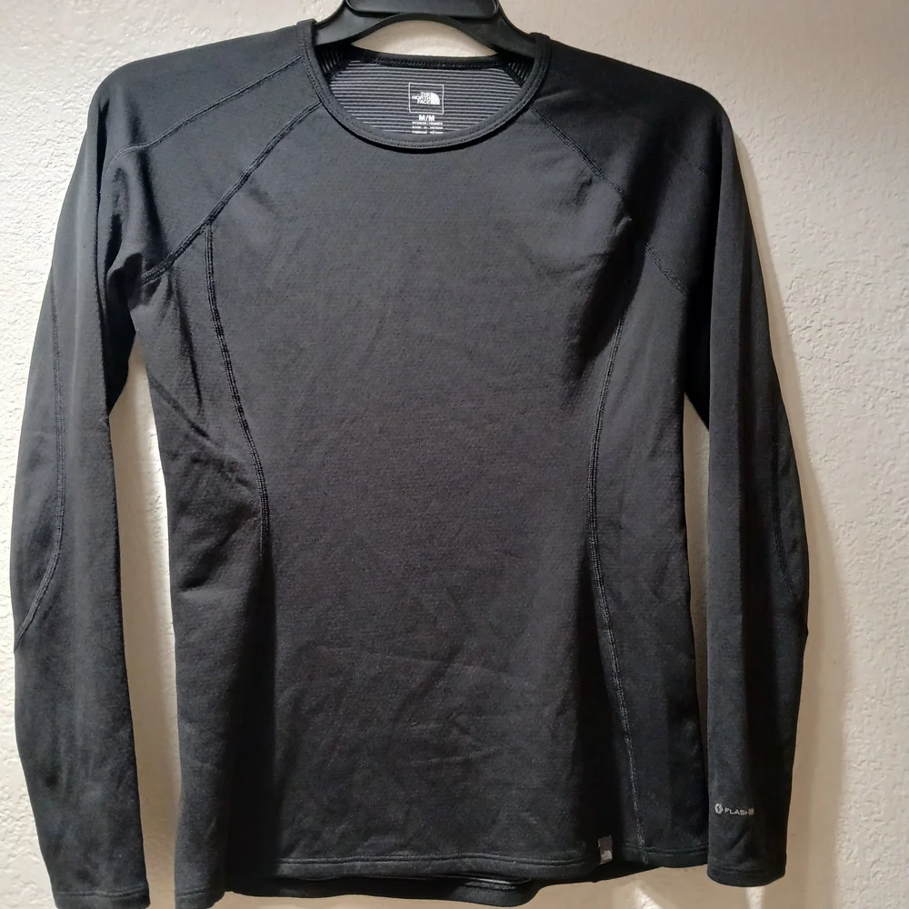 The North Face Black Striped Long Sleeve Shirt